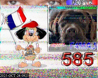 Aperçu du site SSTV de F4JXV Alain