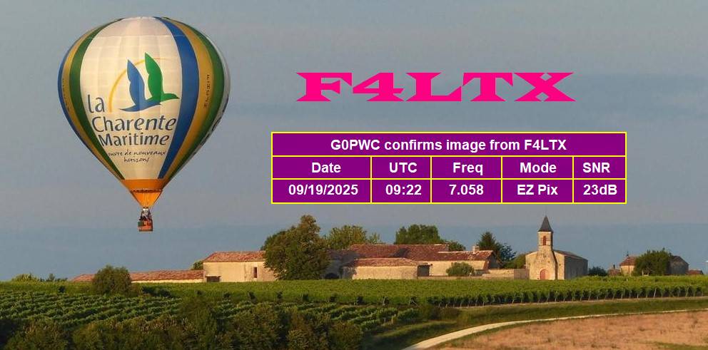Aperçu du site SSTV de F4LTX Christian